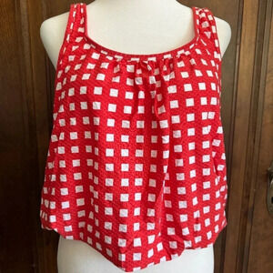 NWT Sea Level Le Damier Blouson Multifit Singlet Orange Red Size US 8